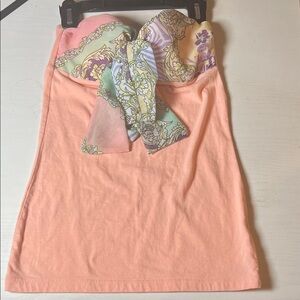 True Freedom Peach and Pastel Mini Skirt